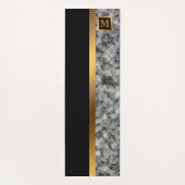 Luxury Elegant Modern Black Gold Marble Yogamat (Achterkant)