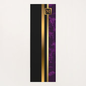 Luxury Elegant Modern Black Gold Marble Yogamat (Achterkant)