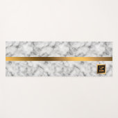 Luxury Elegant Modern Black Gold Marble Yogamat (Voorkant (horizontaal))
