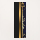 Luxury Elegant Modern Black Gold Marble Yogamat (Voorkant)