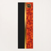 Luxury Elegant Modern Black Gold Marble Yogamat (Achterkant)