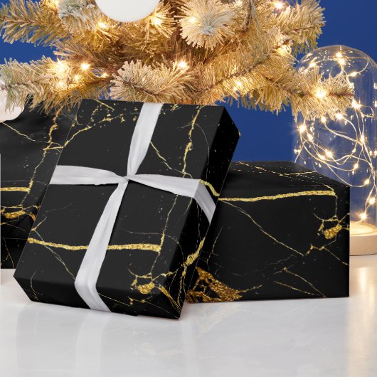 Luxury Elegant Modern Marble Cadeaupapier (Feestdagen)