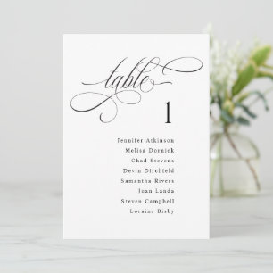 Luxury Elegant Wedding Seding Chart Sign Cards Kaart