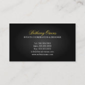 Luxury Event Planner Visitekaartje (Achterkant)