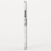 Luxury Faux Marble Roos-Gold Accents Monogram Case-Mate iPhone Case (Achterkant/rechts)