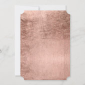 Luxury faux roos gold leaf reheardiner kaart (Achterkant)