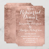 Luxury faux roos gold leaf reheardiner kaart (Voorkant / Achterkant)