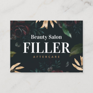 Luxury Filler Aftercare Instructions Card Visitekaartje