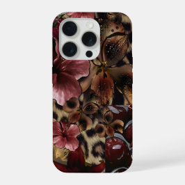 Luxury Floral Aesthetic Phone Case iPhone 15 Pro Hoesje