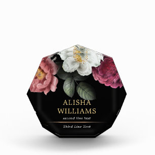 Luxury Floral Black Gold op maat Fotoblokken