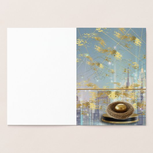  Luxury Foil Easter Invitation Card (Intérieur)