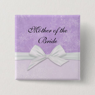 Luxury Frosty Ribbon Paarse Winter Button