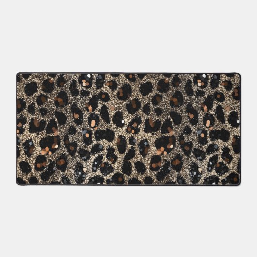 Luxury Glitter Brown Black Gold Leopard Pattern (Recto)