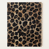 Luxury Glitter Gold Brown Black Leopard Pattern (Dos)