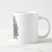 Luxury Gold and Black Abstract Marble  Extra Grote Beker (Rechts)