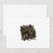 Luxury Gold and Black Abstract Marble Kaart (Voorkant / Achterkant)