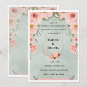 Luxury Gold Arch Wedding Invitation Kaart (Voorkant / Achterkant)