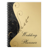 Luxury Gold-Black Wedding Planner Notitieboek (Voorkant)