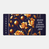 Luxury Gold Boho Roos Modern Collectie Bureaumat (Voorkant)