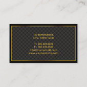 Luxury Gold Border Chemotherapeut Visitekaartje (Achterkant)