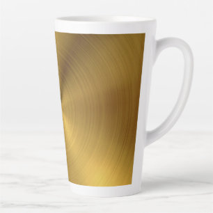 Luxury Gold Borhed Metal Texture 6 Latte Mok
