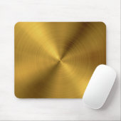 Luxury Gold Borhed Metal Texture 6 Muismat (Met muis)