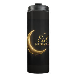 Luxury Gold Crescent Eid Mubarak Bottle Modern Isl Thermosbeker