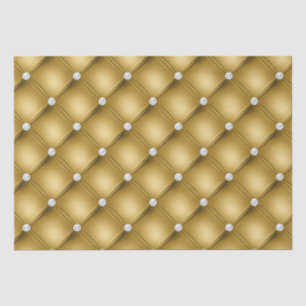 Luxury Gold Diamond Tufted Pattern Tissuepapier