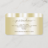 Luxury Gold Effect Professional en elegant Visitekaartje (Achterkant)