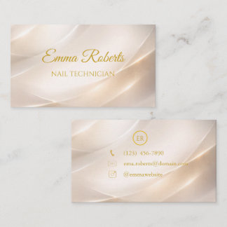 Luxury Gold Elegant Business Card | Modern Minimal Visitekaartje
