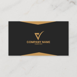 Luxury Gold Elegant Business Card Professional Visitekaartje