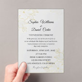Luxury Gold Embossed Wedding Invitation (In situ (ordinateur de poche))