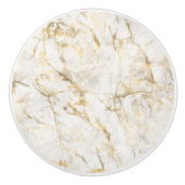 Luxury Gold en witte marmer Keramische Knop (Voorkant)