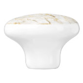 Luxury Gold en witte marmer Keramische Knop (Zijkant)