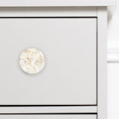 Luxury Gold en witte marmer Keramische Knop