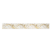 Luxury Gold Foil Floral Pattern Lint (Voorkant)