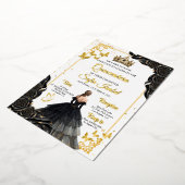 Luxury Gold Foil Quinceañera Invitation (Rotation)