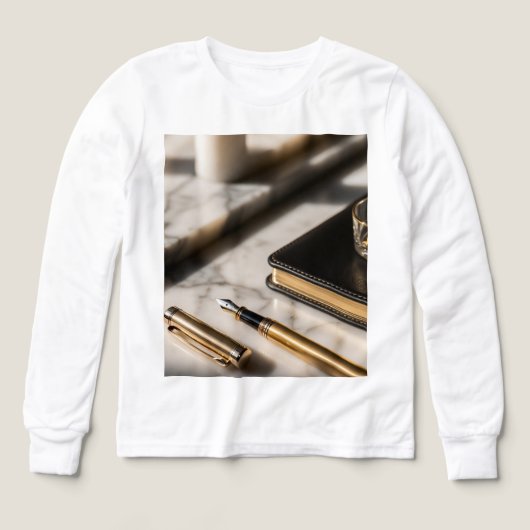 Luxury Gold Fountain Pen Desk! (Motif recto)