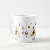 Luxury Gold Geometric Triangle Tree Classic Mug  (Devant gauche)