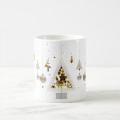 Luxury Gold Geometric Triangle Tree Classic Mug  (Centre)