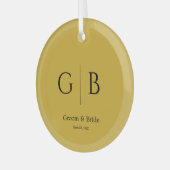 Luxury Gold Glass Ornament For Wedding Celebration (Voorkant links)