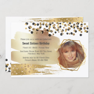 Luxury Gold glitter confetti verjaart Kaart