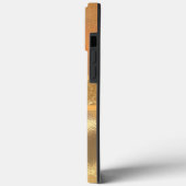 Luxury Gold Glitter en Sparkle Monogram Case-Mate iPhone Case (Achterkant / Links)