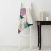 Luxury Gold Glitter Marble Pattern Sherpa Deken (In situ)