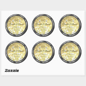 Luxury Gold Glitter Product Labels Diamonds Logo (Vel)