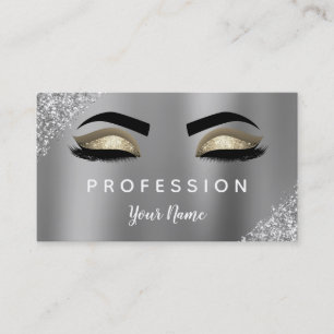 Luxury Gold Glitter Sparkle Makeup Artist Visitekaartje