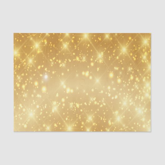 Luxury Gold Glitter Tissuepapier (Voorkant)