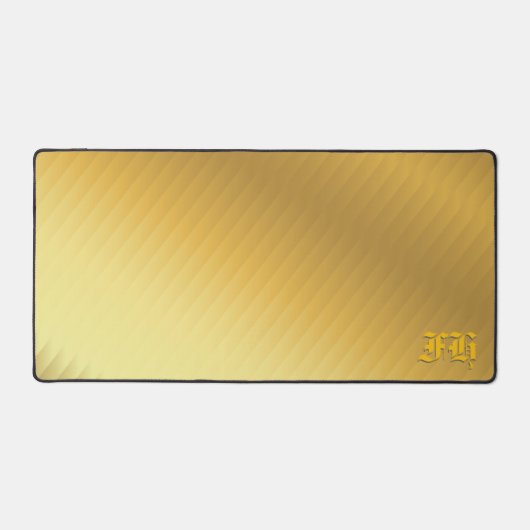 Luxury Gold Gradient Gothic Monogram Executive  (Recto)