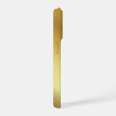 Luxury Gold Gradient Pattern Monogram Gothic Initi (Côté droit)