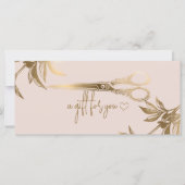 Luxury Gold Hair Salon Studio Gift Certificate (Voorkant)